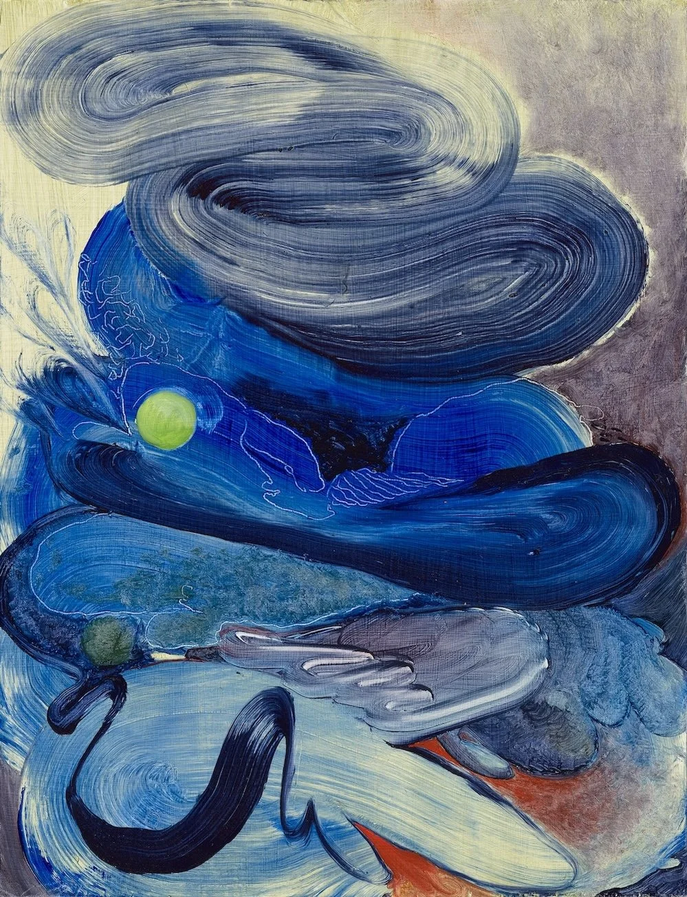  Untitled thought 2, 2024  oil on board  33 × 25 cm  photograph by Steven Best  private collection 