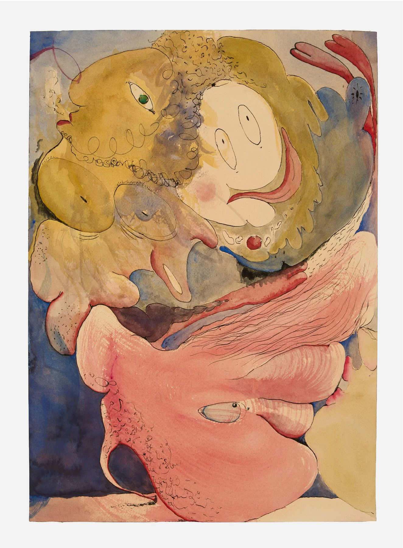  Untitled 32026, 2026  gouache and ink on paper  51 × 36 cm   photograph by Andrew Sikorski 