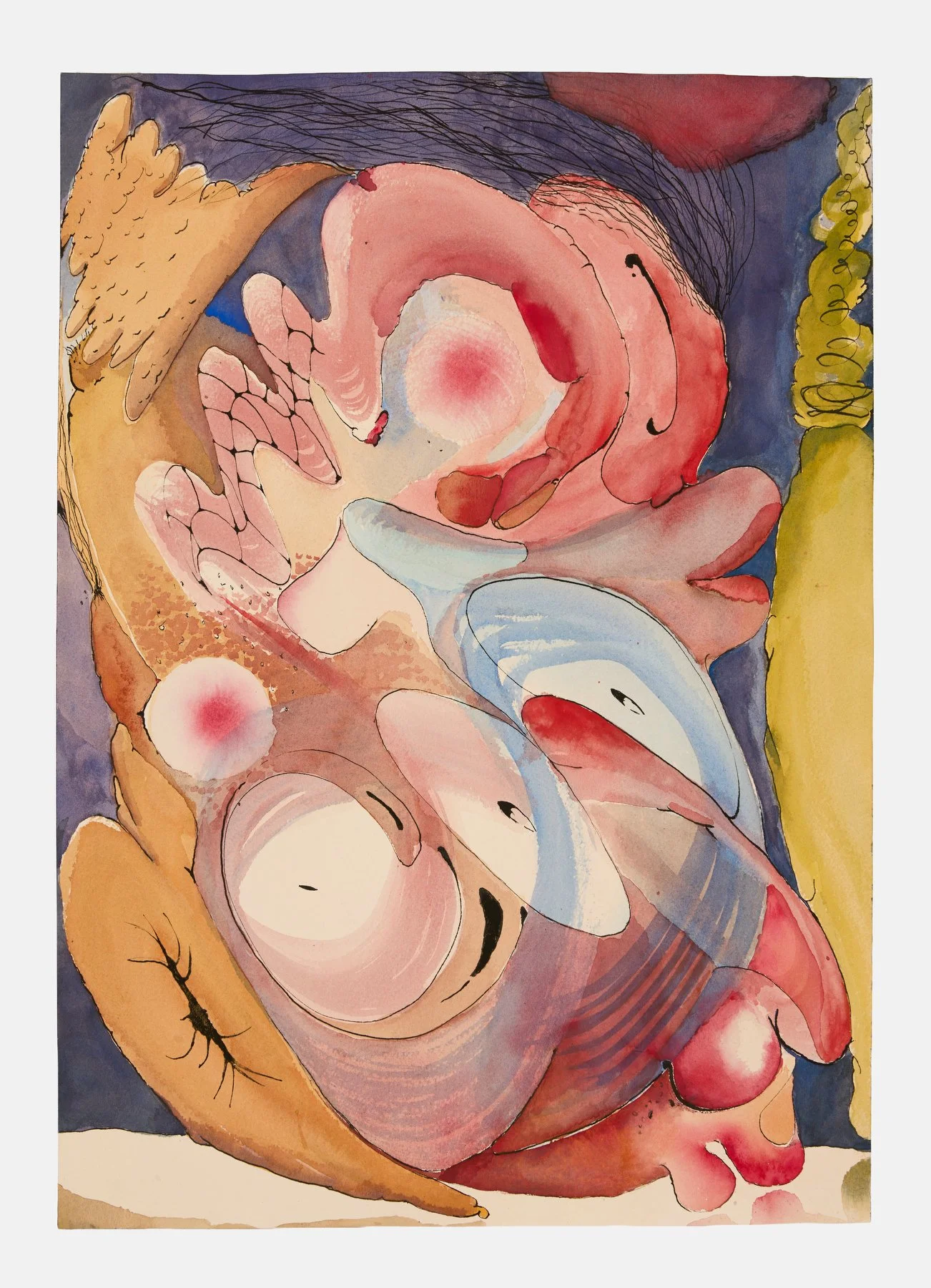  Untitled 52026, 2026  gouache and ink on paper  51 × 36 cm  photograph by Andrew Sikorski 