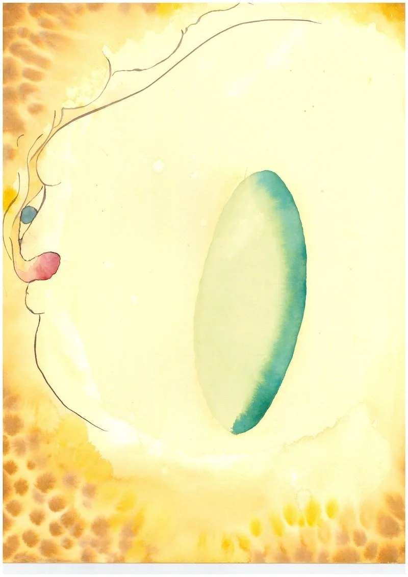  Untitled 11, 2024  gouache and ink on paper  41 × 31 cm 