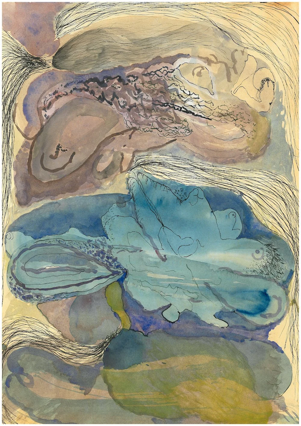  Untitled 42023, 2023  gouache and ink on paper  42 × 29.5 cm  private collection 