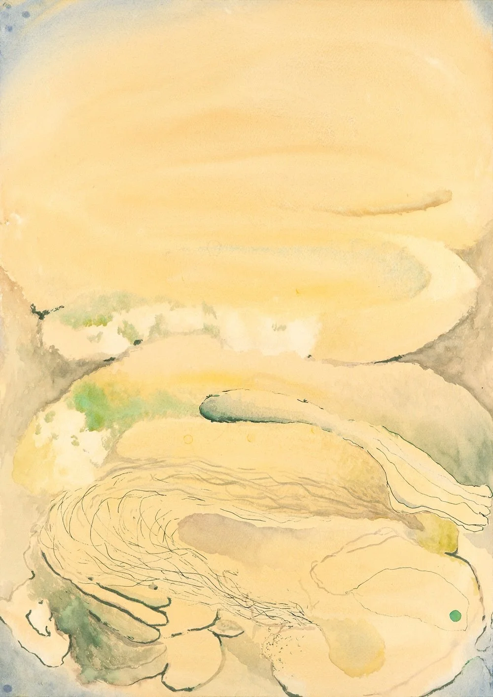  Untitled 22023, 2023  gouache and ink on paper  56 × 31 cm  private collection 