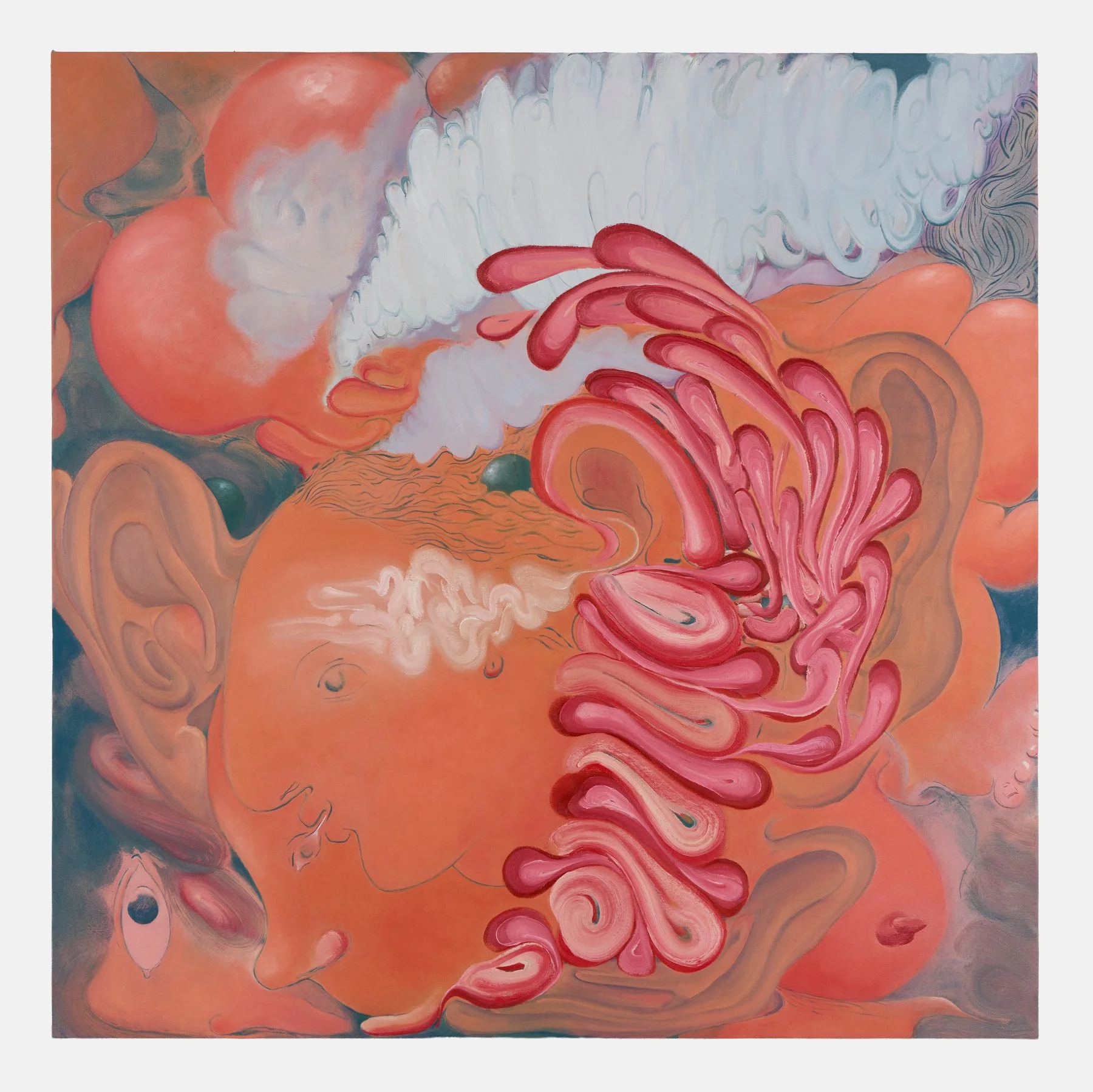  Air will float, 2026  oil on canvas  100 × 100 cm  photograph by Andrew Sikorski 