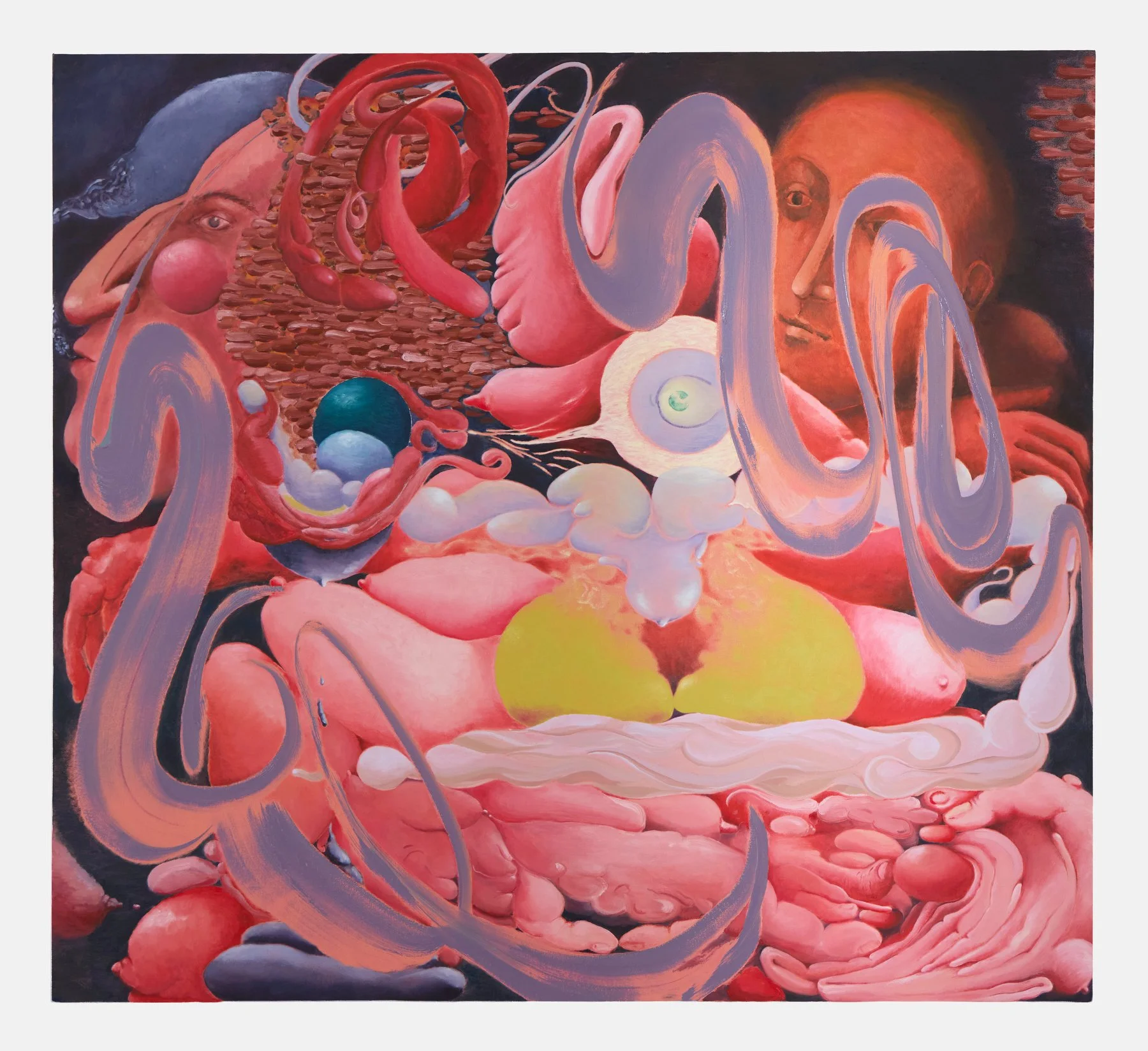  Sandtime, 2026  oil on canvas  122 × 122 cm  photograph by Andrew Sikorski 