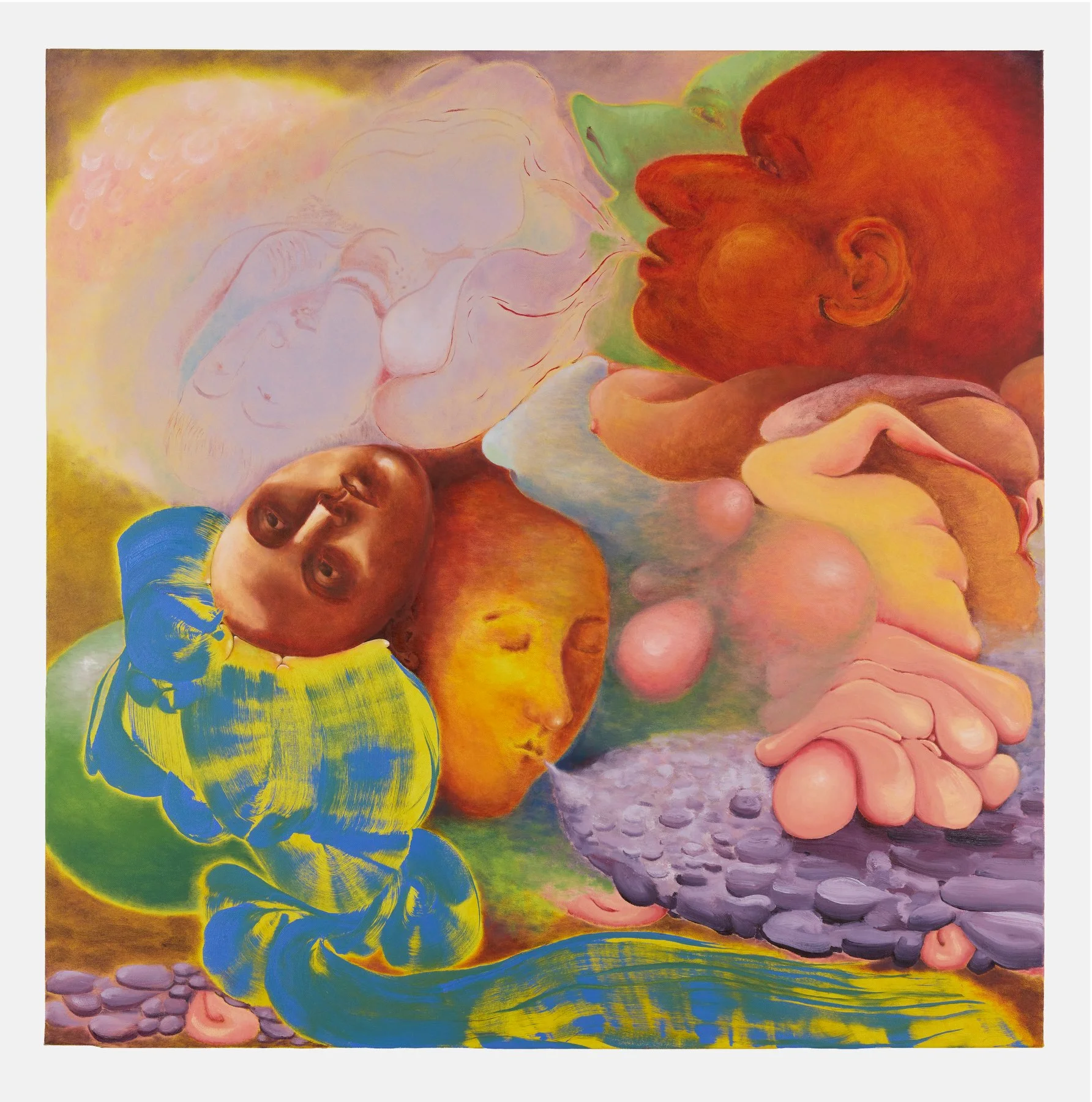  Sand sight, 2026  oil on canvas  100 × 100 cm  photograph by Andrew Sikorski 