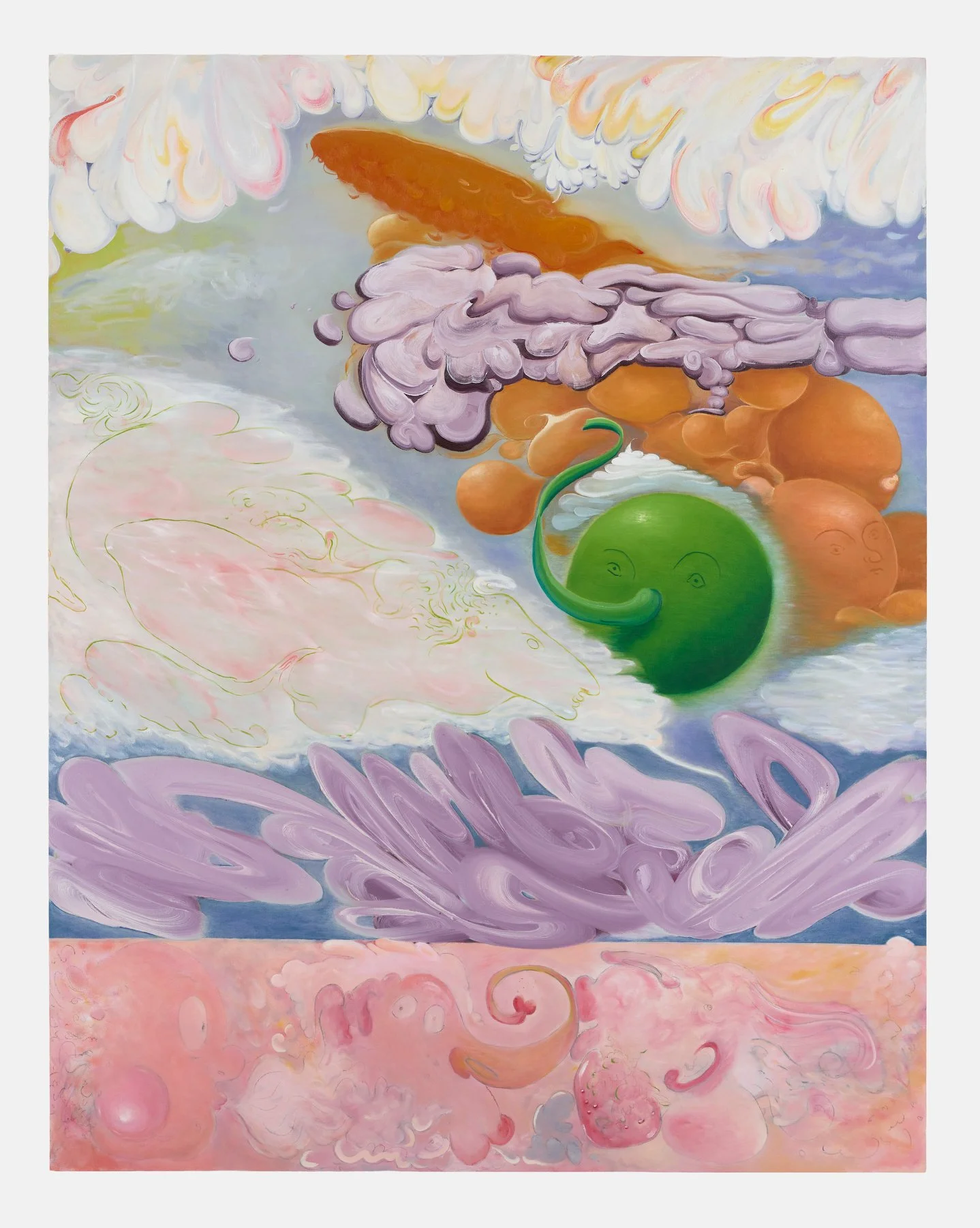  Air swallowed, 2026  oil on canvas  165 × 130 cm  photograph by Andrew Sikorski 