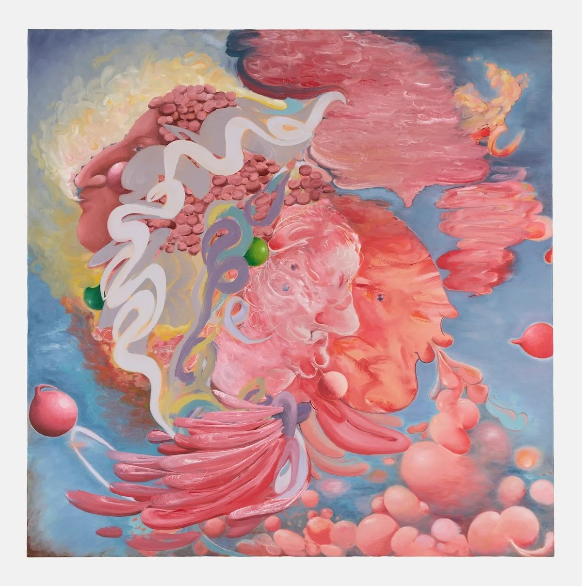  Flung far and through, 2026  oil on canvas  122 × 122 cm  photograph by Andrew Sikorski 