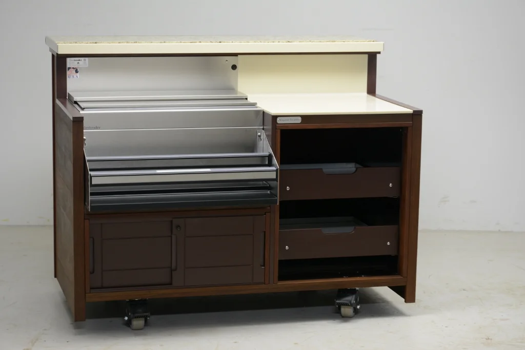 515-30iD Ipe, Mocha Starboard and Almond Solid Surface