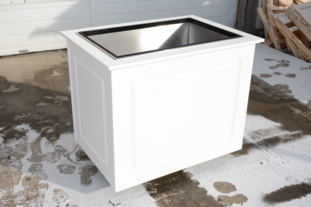 Mobile Ice Caddy White Top View