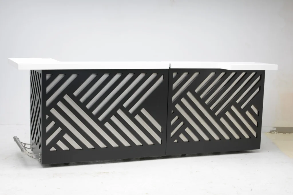 Bar Set - 515-24PDD & 516-24i - Custom Black White and Stainless Steel Back (1024x683).jpg
