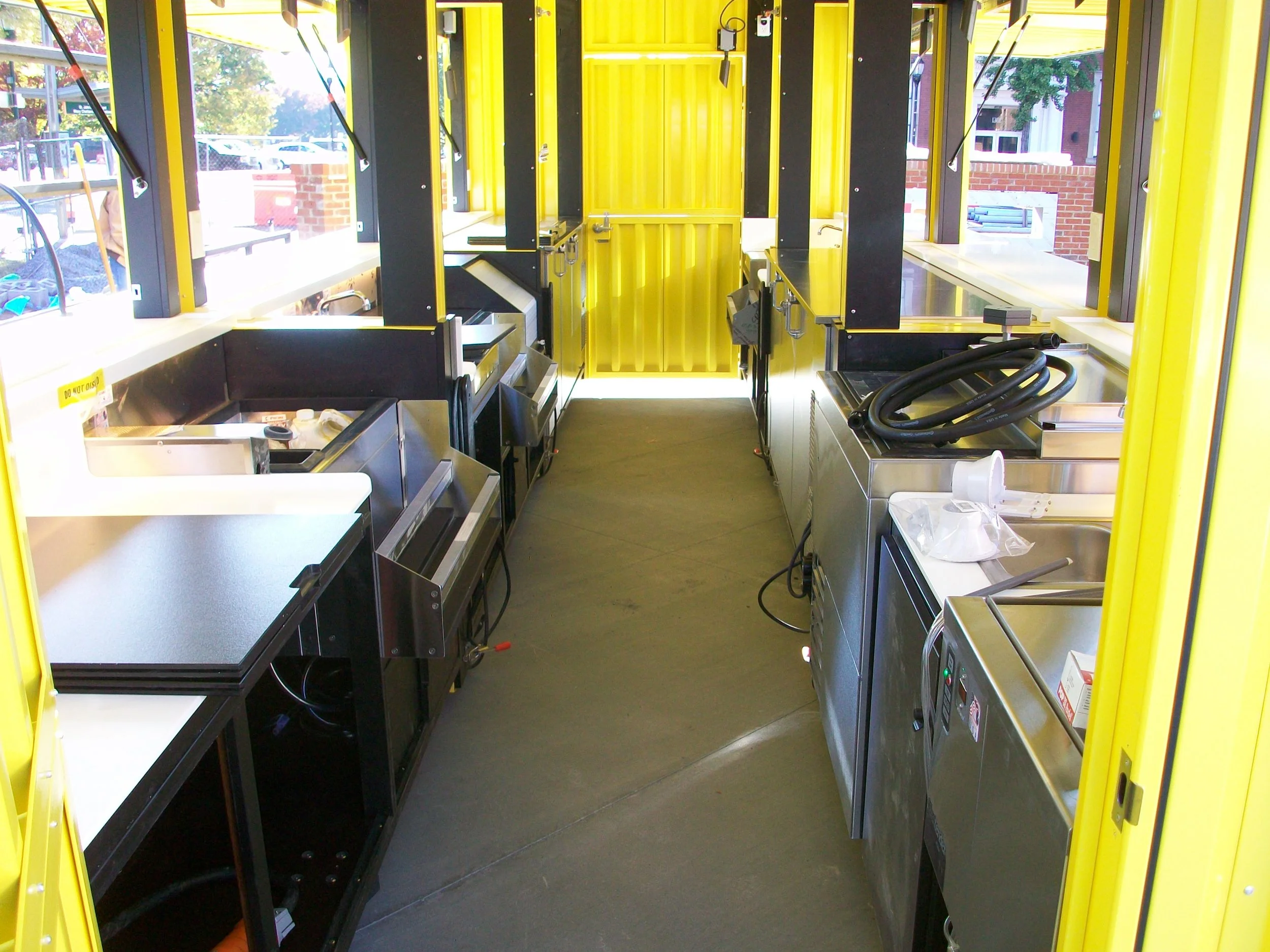 Inside Shipping Container Bar