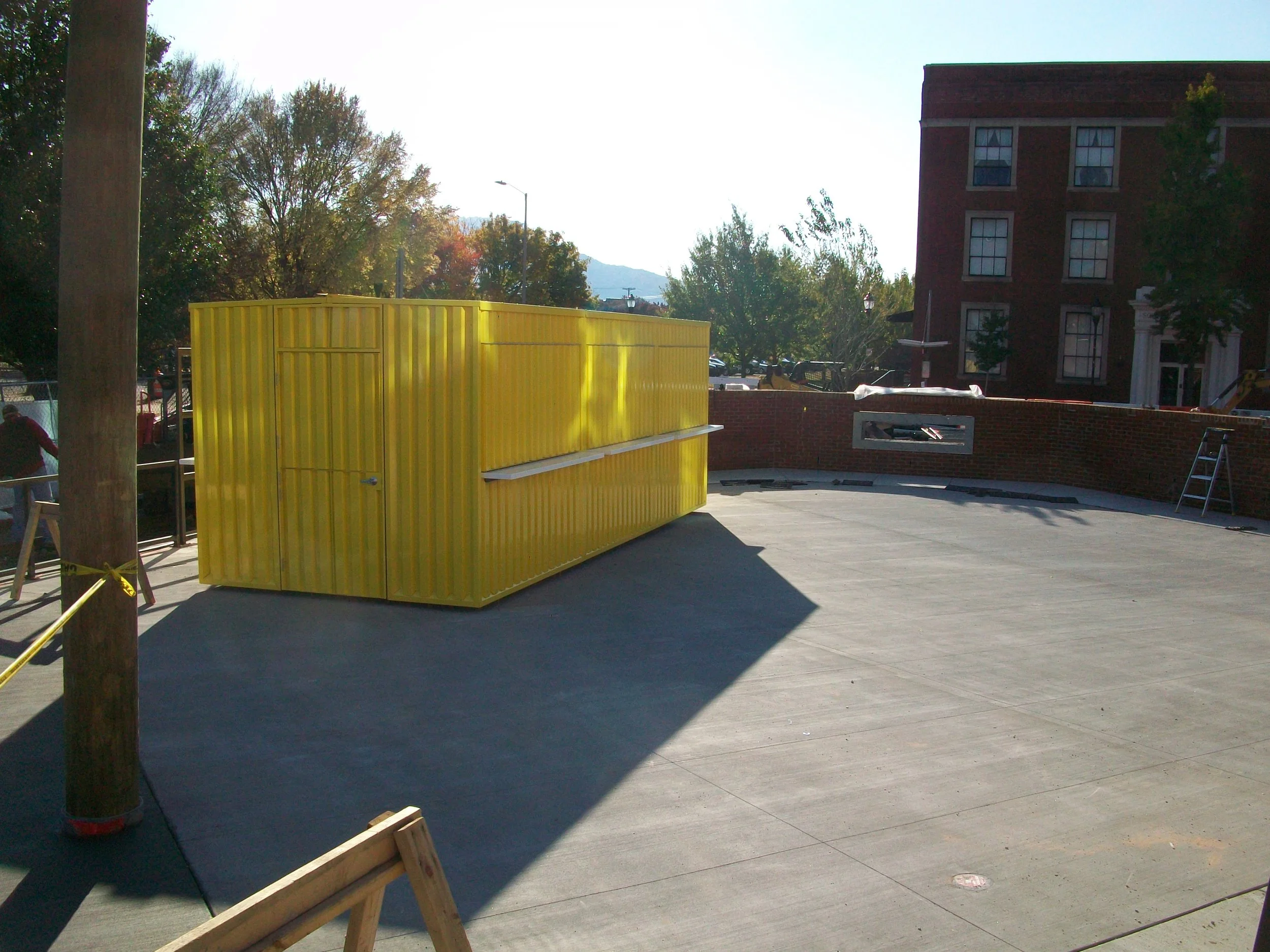 Shipping Container Bar As seen from Back
