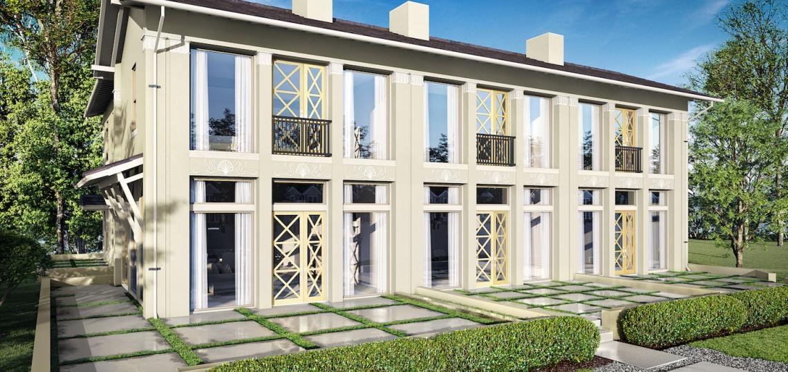 Next to movie studios, Asian and Roman-inspired homes are coming