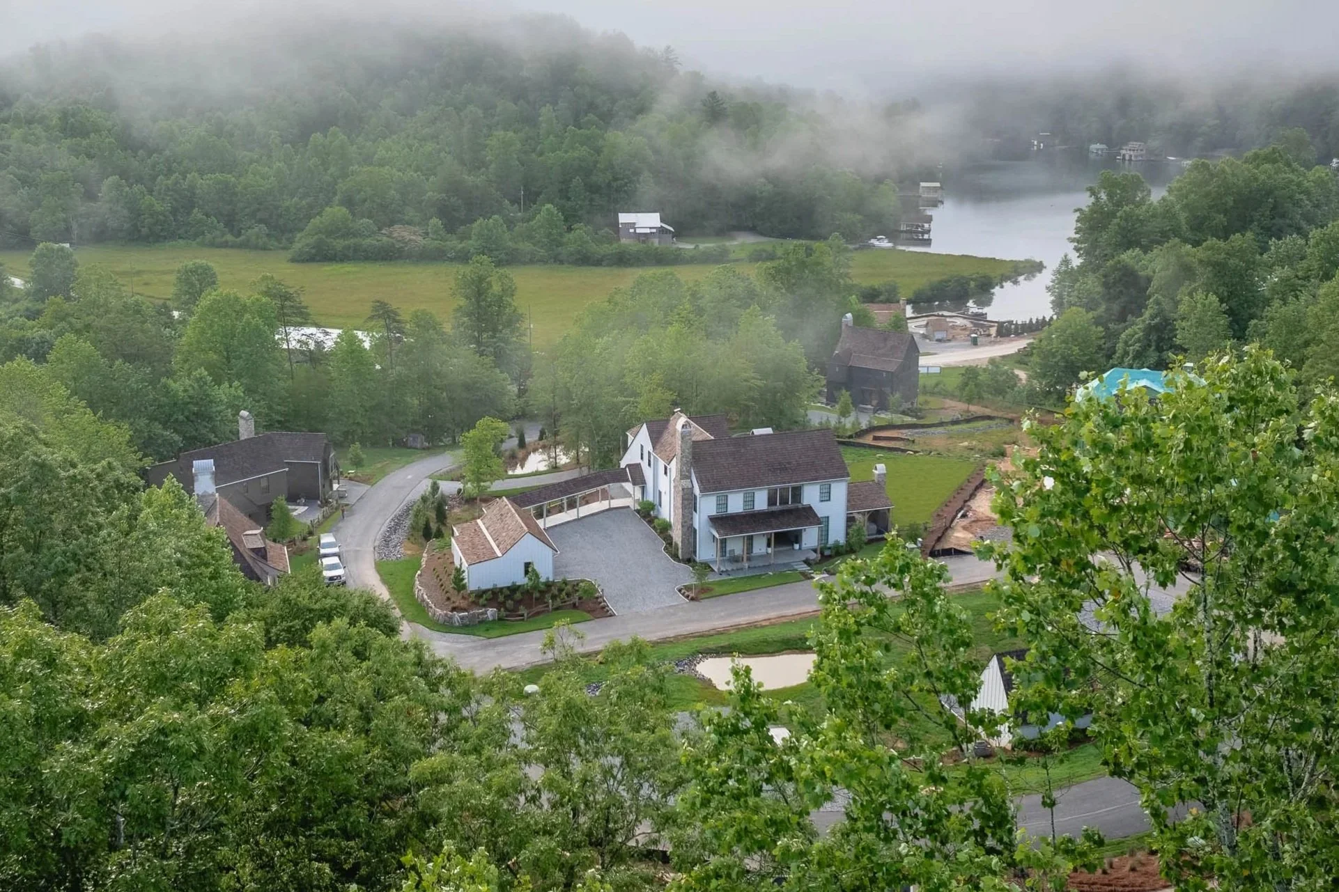 Lew Oliver Inc. custom designed lake house