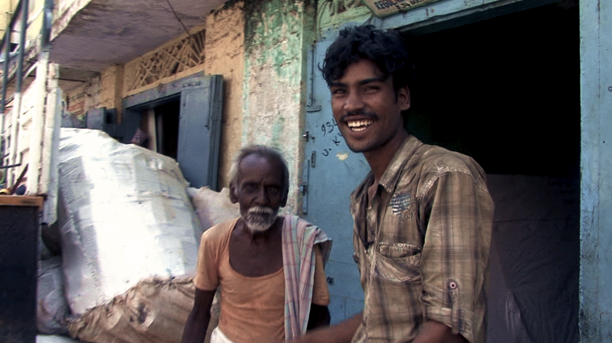 Zakhir with grandpa of Jolly Mohalla