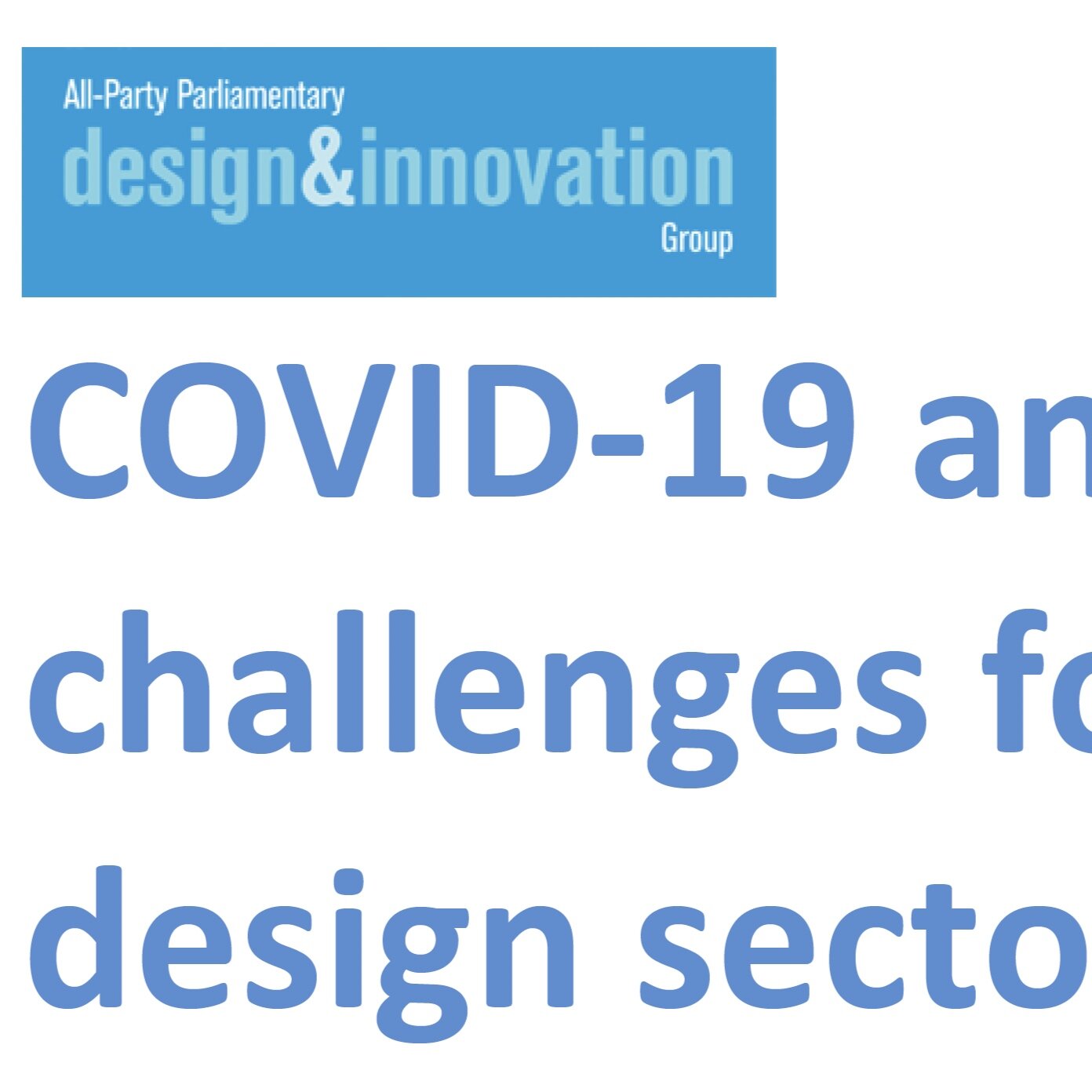 CLICK to read Jack Tindale (from the All Party Parliamentary Design and Innovation Group) outlines the role Design should play in our recovery.
