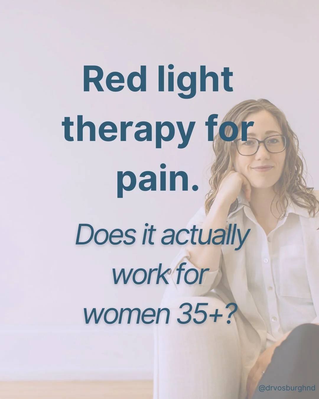 Red light therapy is everywhere right now, especially in skincare spaces (rightfully so!).

But a lot of women are wondering: does it actually help with pain?

This blog was a request from a reel I posted where I said something like: women will inves