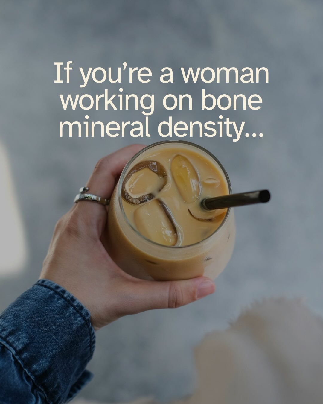 Your iced coffee is doing more for your bones than you think.

&frac12; cup of Silk soy milk = 150 mg of calcium. That&rsquo;s 15% of your daily goal before breakfast.

But here&rsquo;s the thing,  if you&rsquo;re a woman approaching or in perimenopa