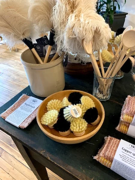 Scrubbing brushes, spongers, and dusters from Burstenhaus Redecker.