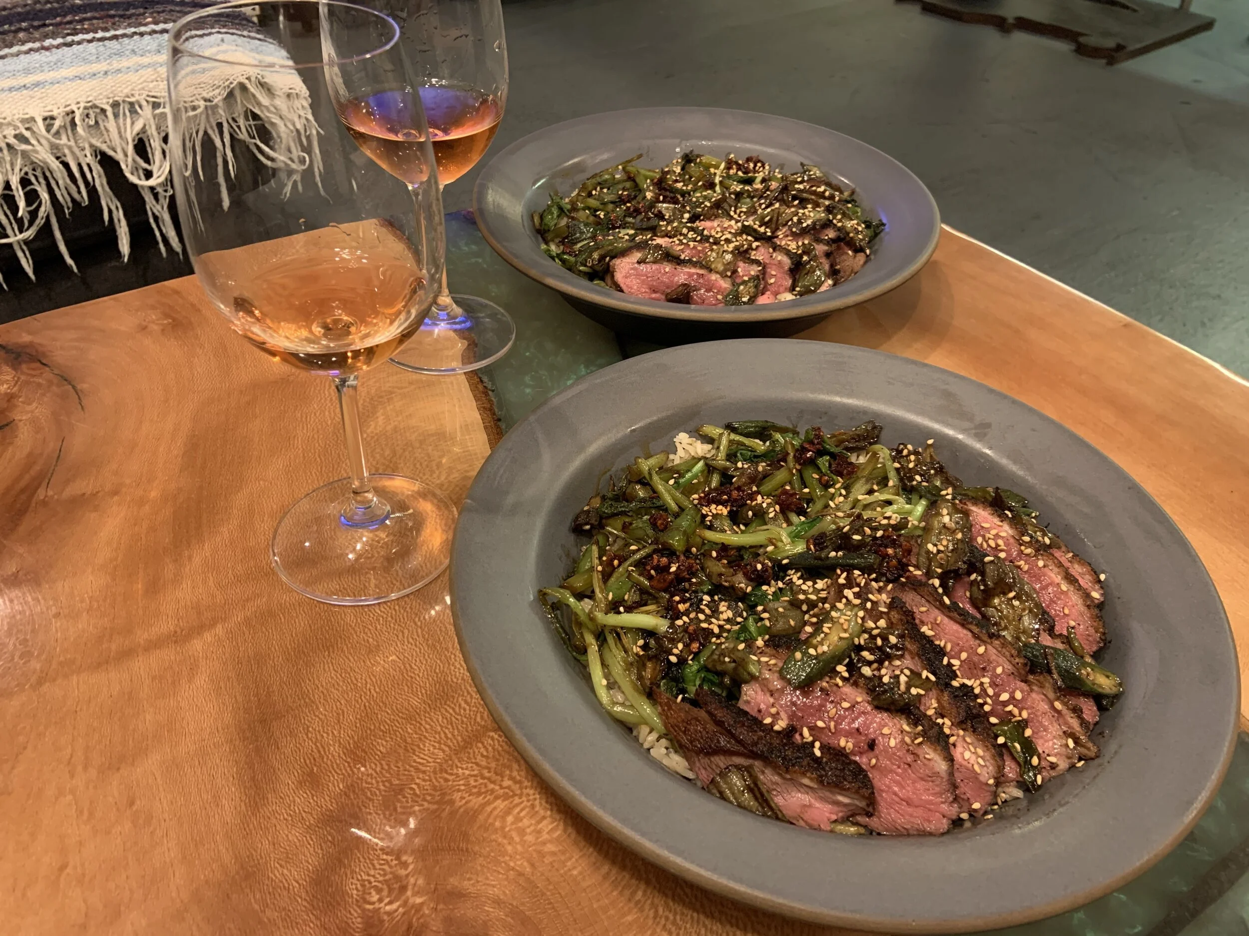 Liberty Duck, Raft Wines, and Radical Family Farms Veggies By Jennifer Reichart (@duckdaughter) 