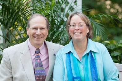 Halsey Snow and Patricia Marston-Snow, founders of the Golden Ratio Products company.