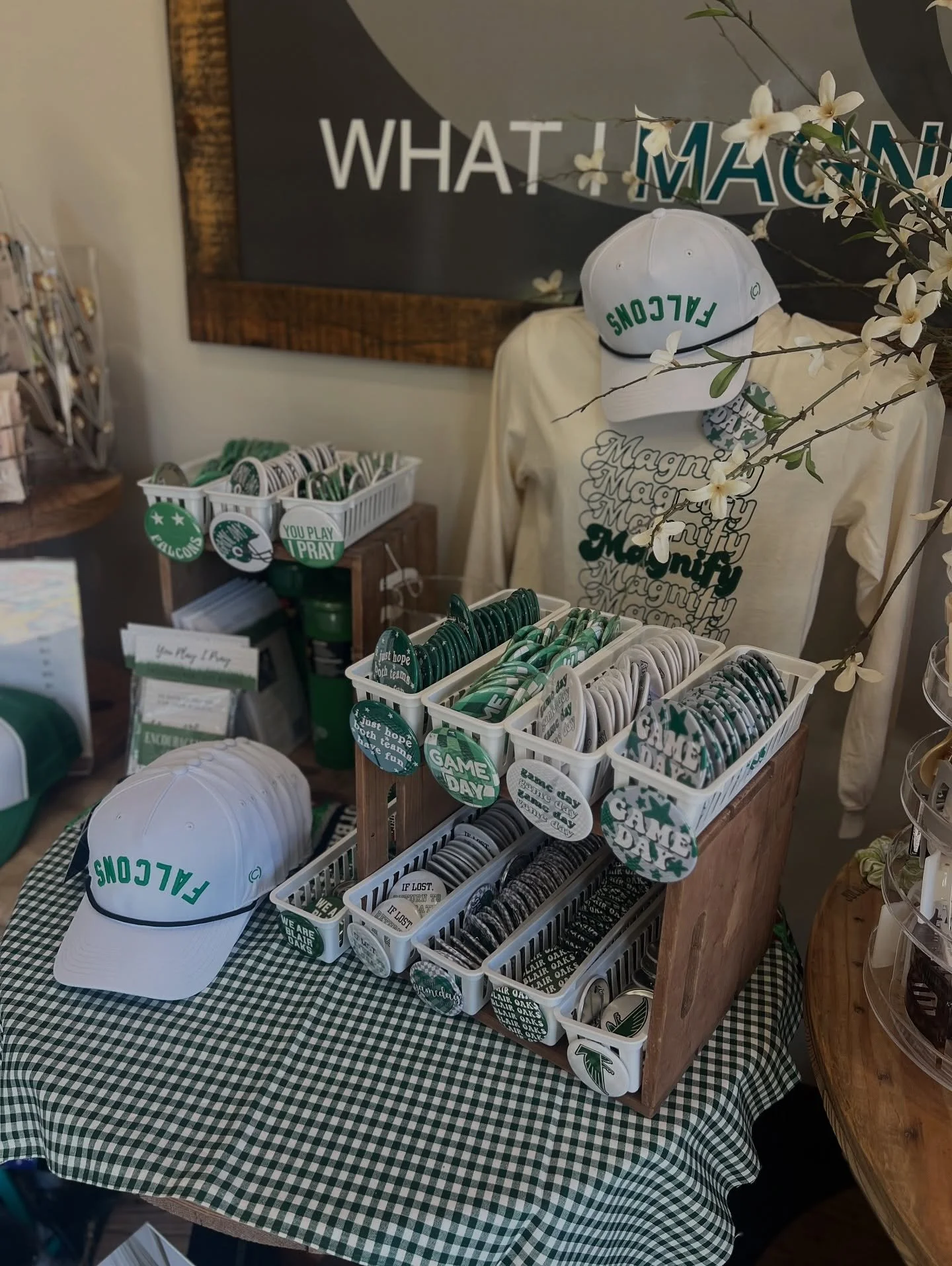 It’s homecoming week here in our small town 💚🫶🏼
Stop by the salon to shop our Falcon green accessories! We are open until 8PM tonight and from 9AM - 3PM tomorrow!