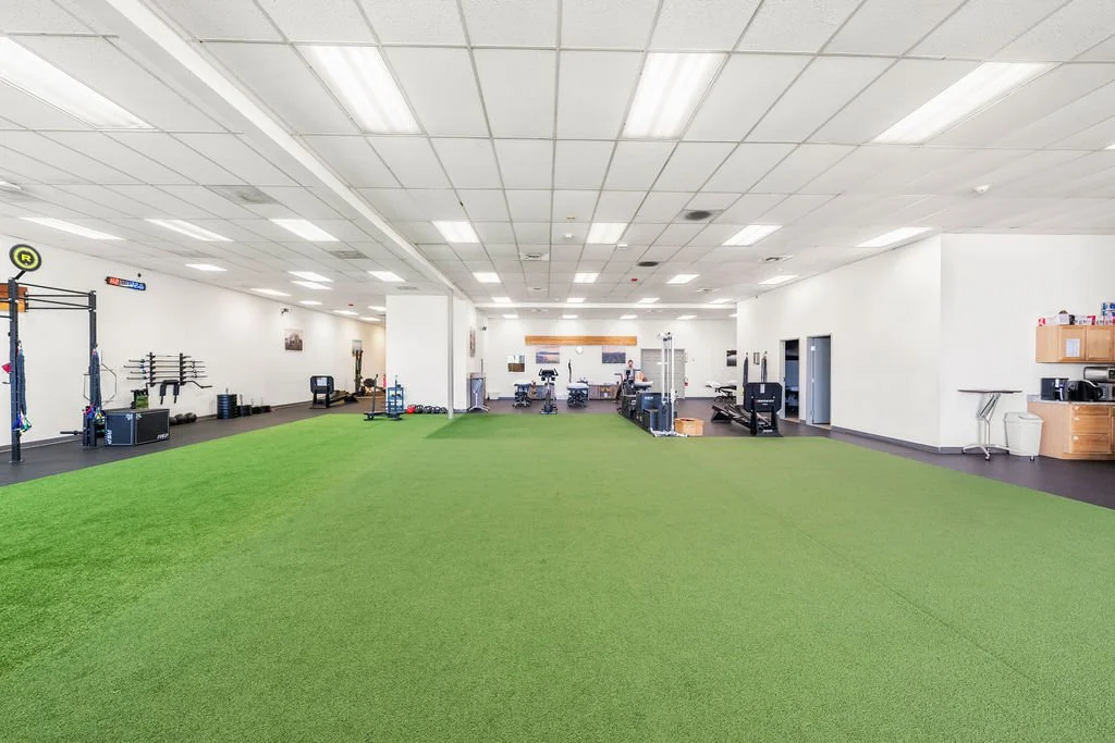 large turf area for sports rehab