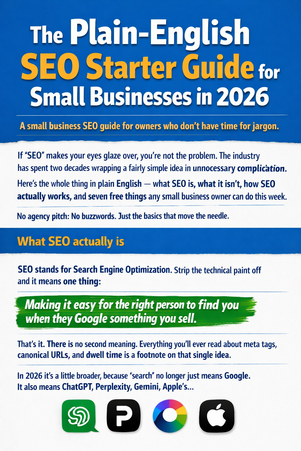 The Plain-English SEO Starter Guide for Small Businesses in 2026