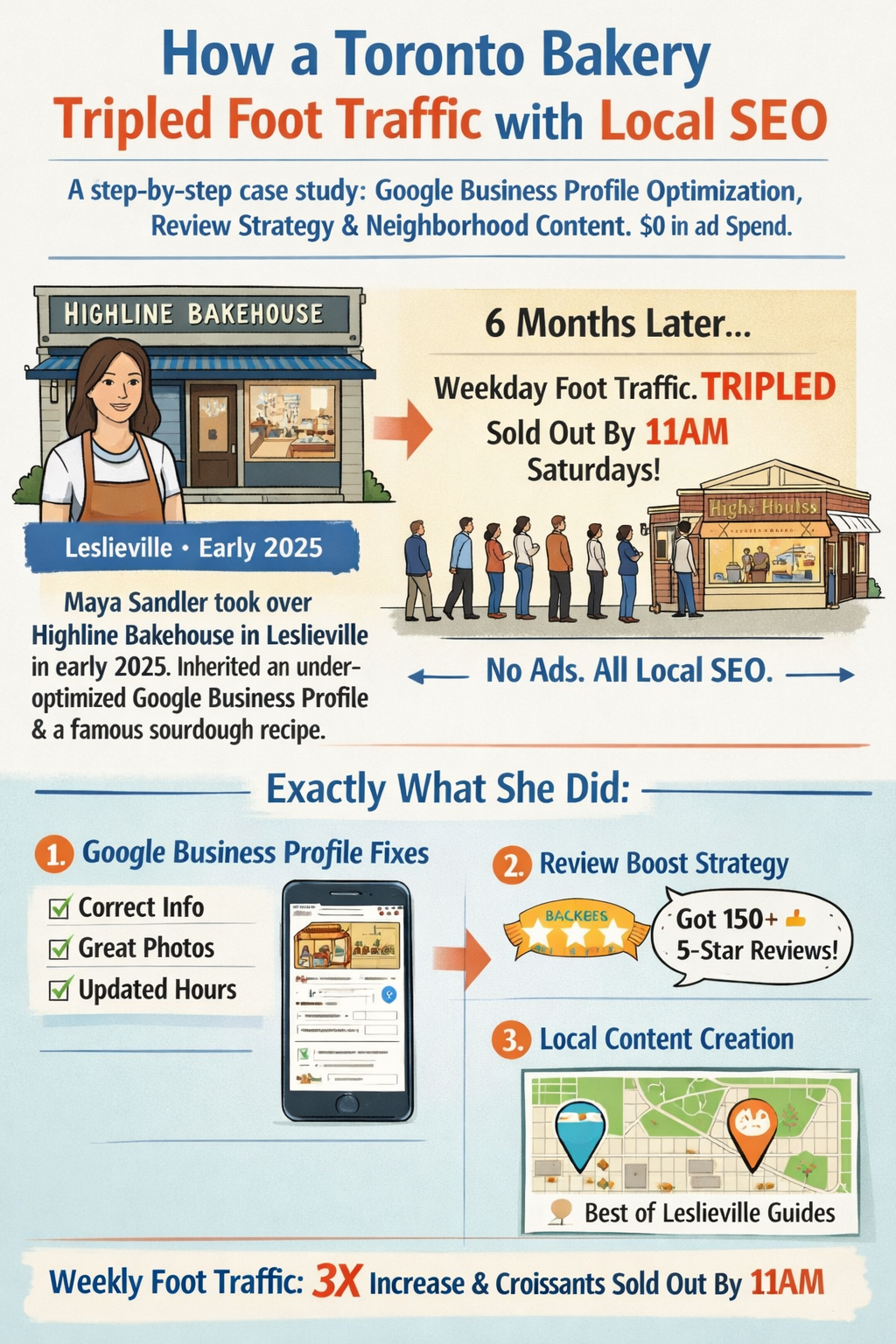 How a Toronto Bakery Tripled Foot Traffic with Local SEO