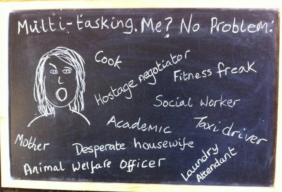 The ‘chalk board’, which has had pride of place in my kitchen for twenty years, documents each episode in the Haggett family drama. The boards will be making regular appearances on the blog!