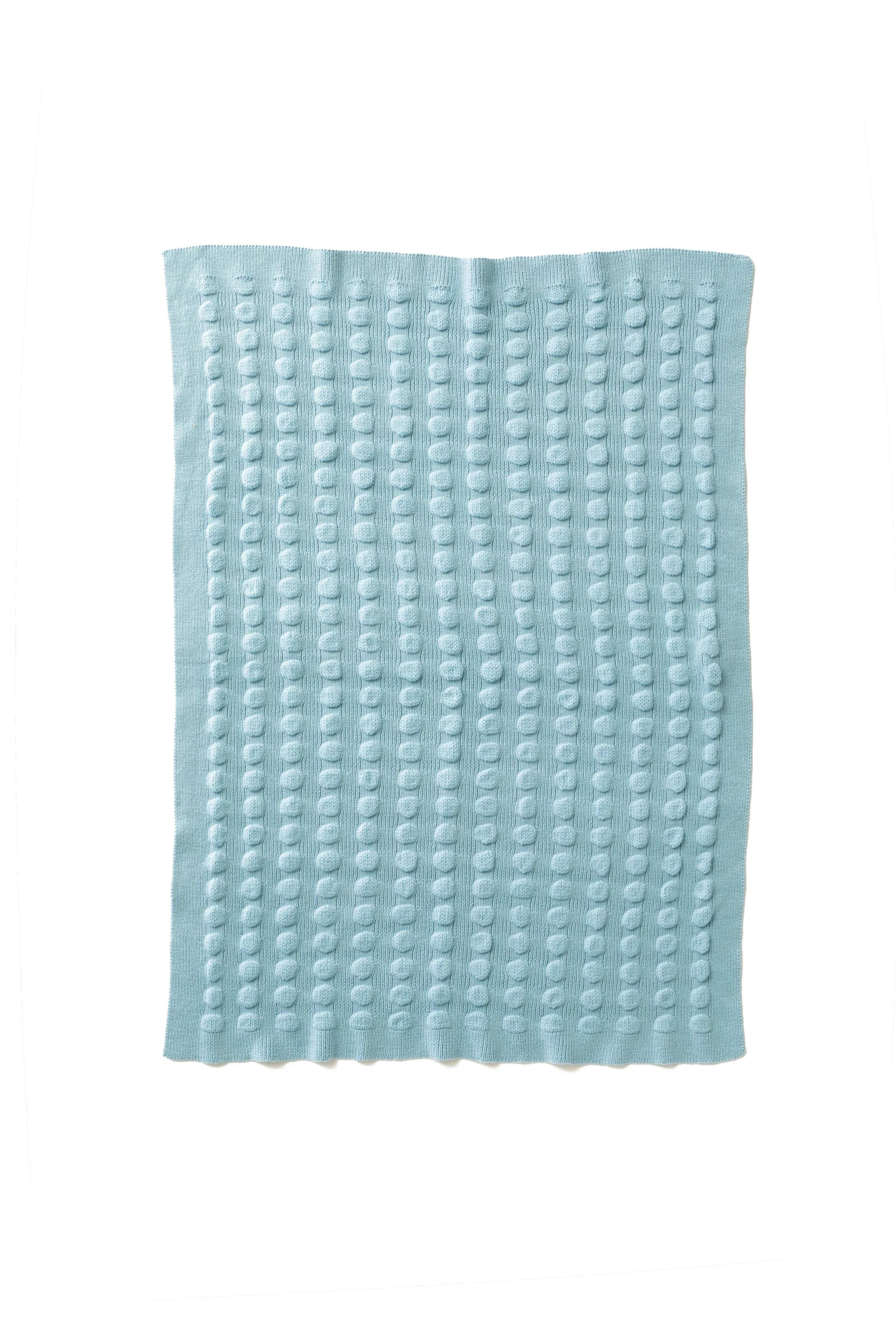 blue wool baby blanket