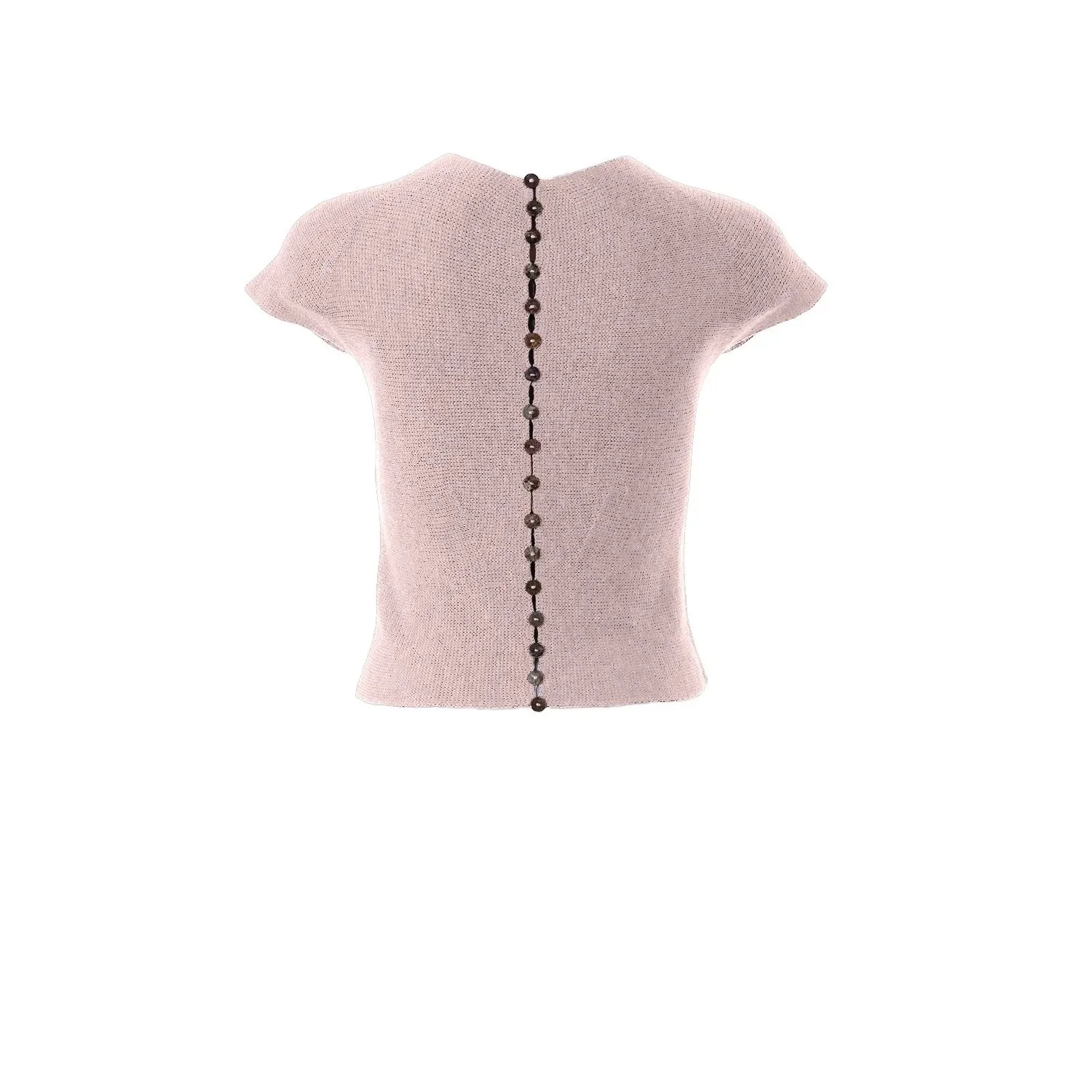 Pink wool shell sweater