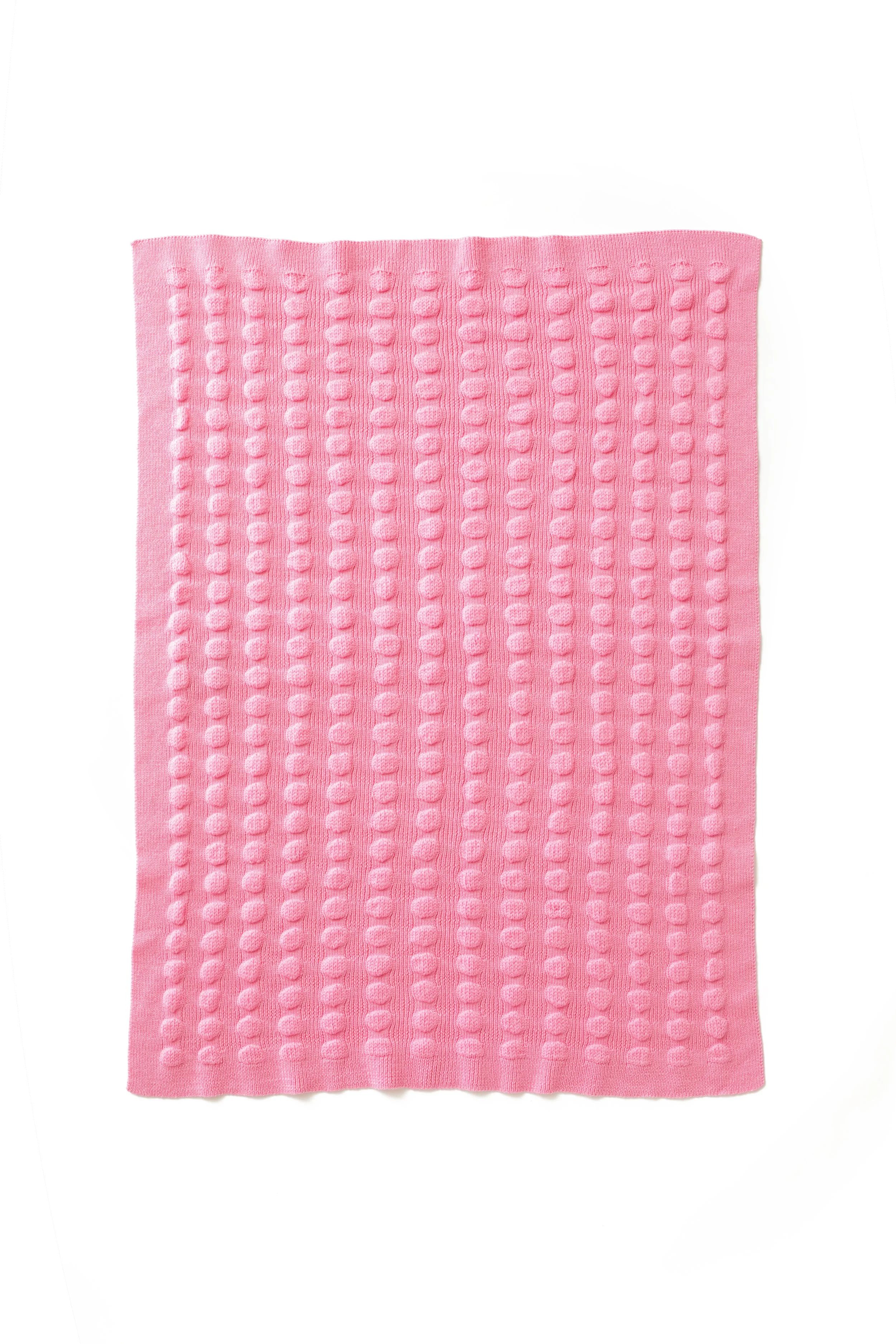 girls pink wool baby blanket