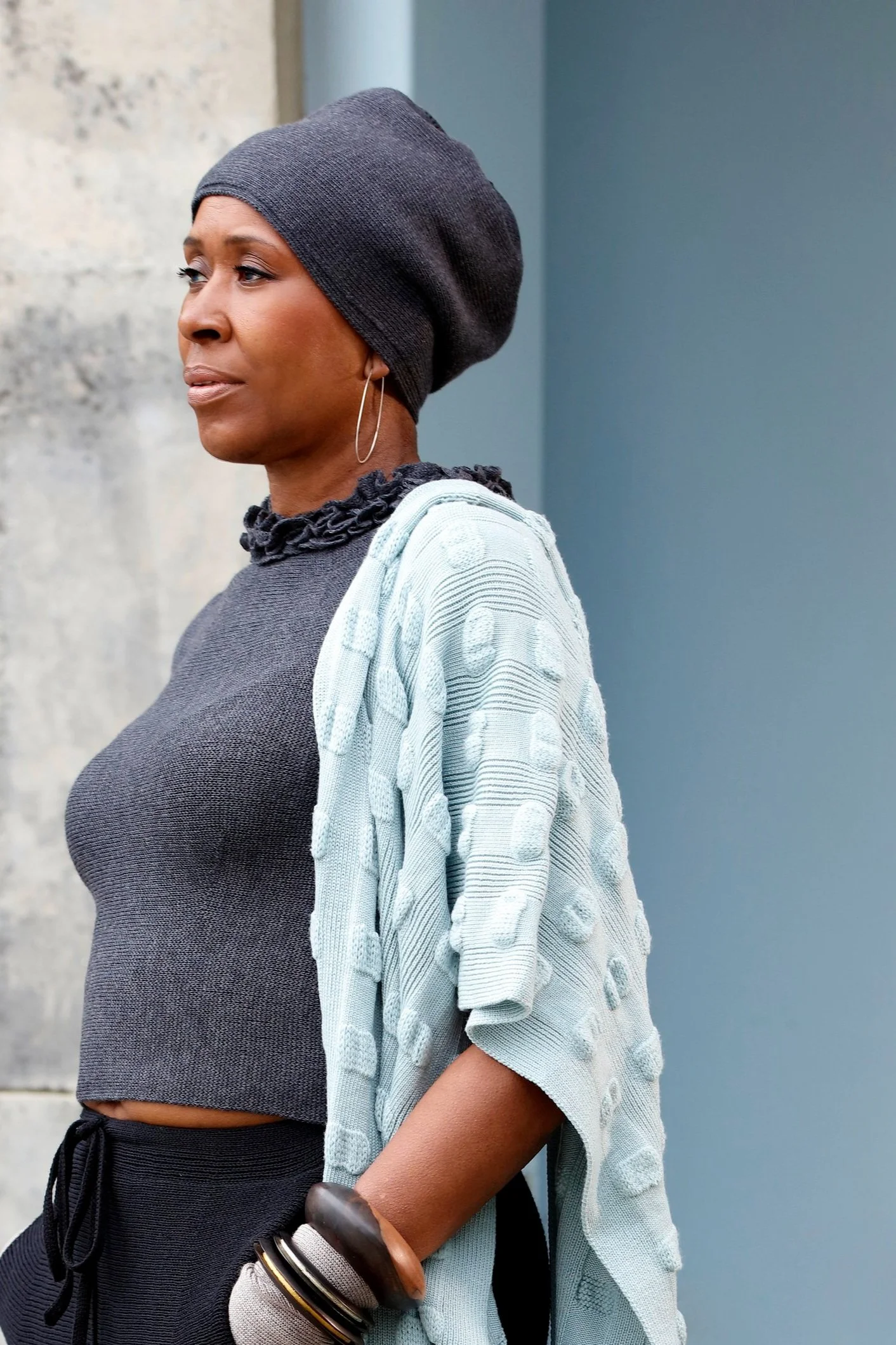 Double layer Beanie