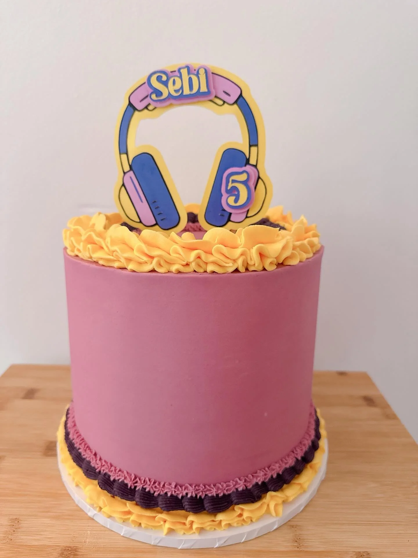 Extra tall cake to match an invite #birthdaycake #customcake #caketopper #twickenham