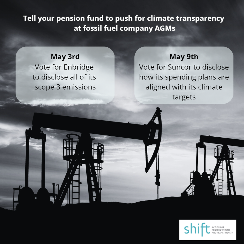 Retirement Transparency Will Canada’s pensions vote for climate transparency from Suncor and ...