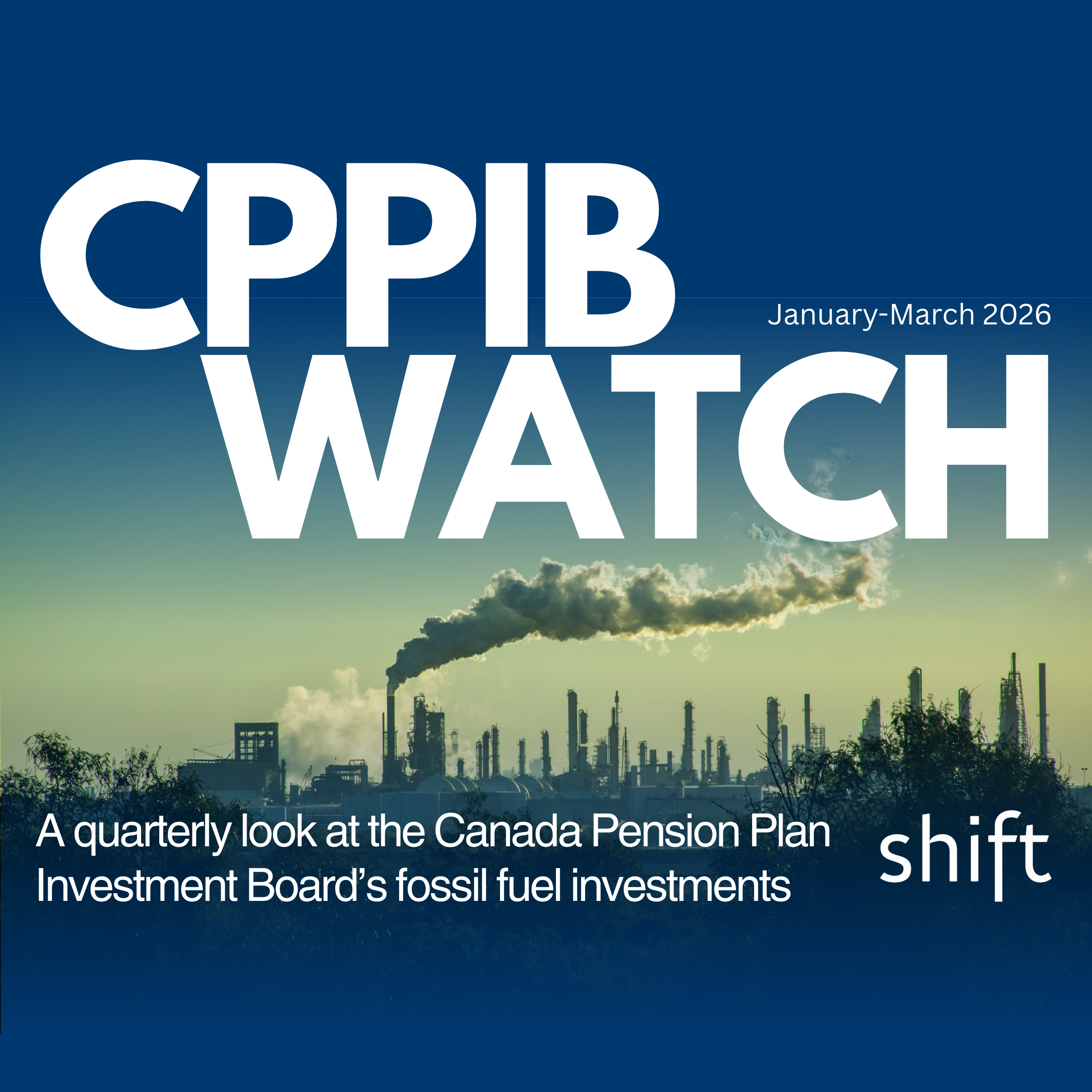 CPPIB Watch: A quarterly update on CPPIB-owned fossil fuel companies (January – March 2026)