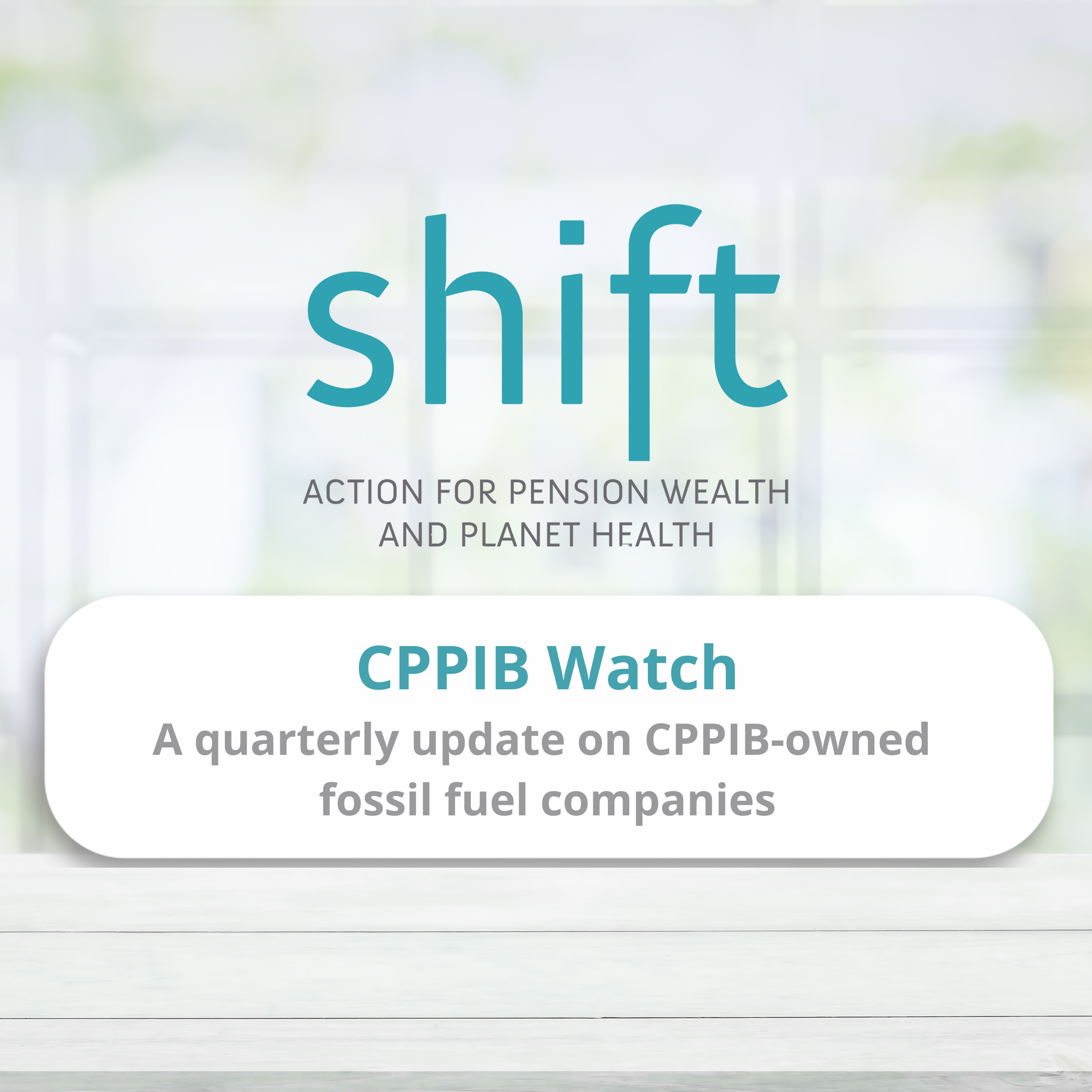 Canada Pension Plan — Shift - Protect Your Pension and the Planet