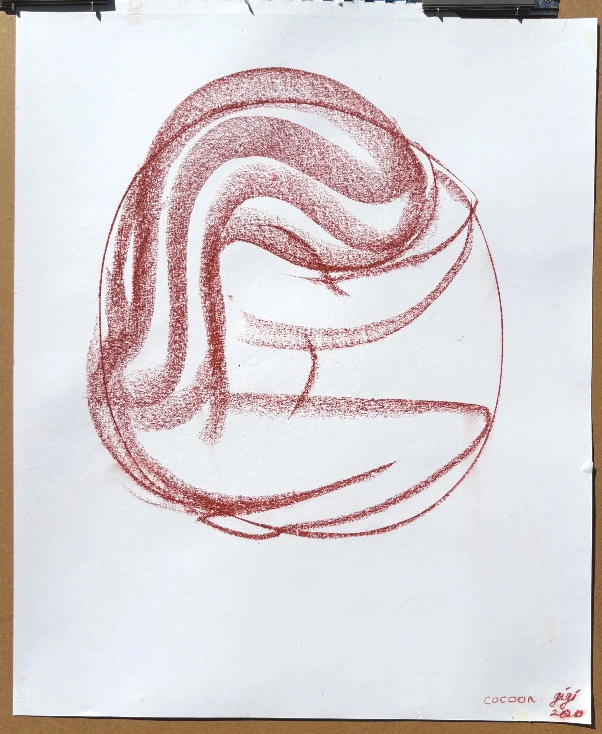  cocoon 2020  17’’x14’’  pastel  2020    Prints coming soon        