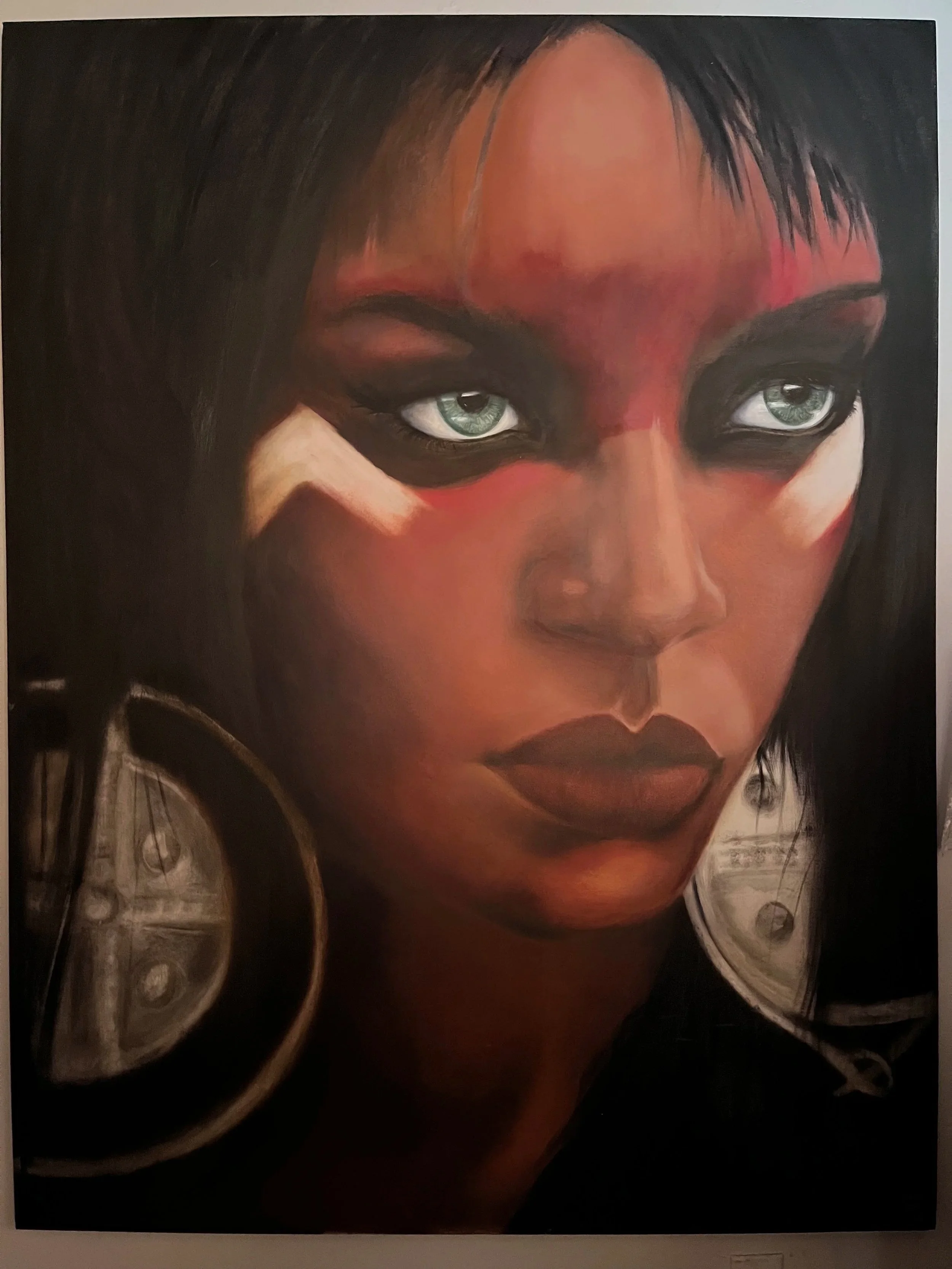  I see  5ft x 3ft  oil on canvas  2024    Prints coming soon   