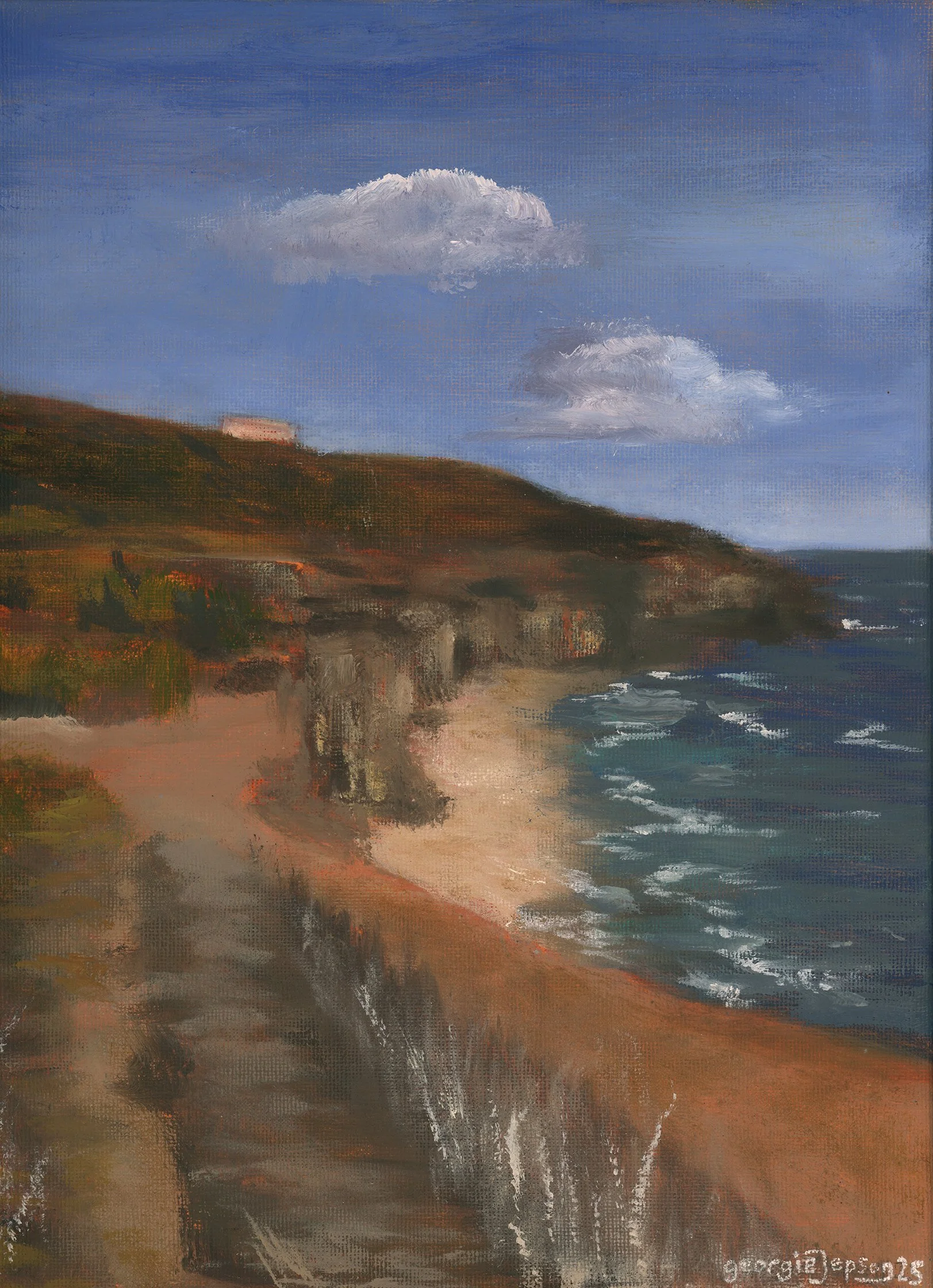SUNSET CLIFFS OIL PAINTING - PRINTS FOR SALE