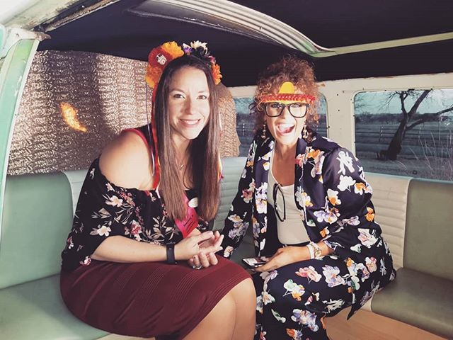 Hop on the bus!
.
Featuring the girls from @chapelcreekranch