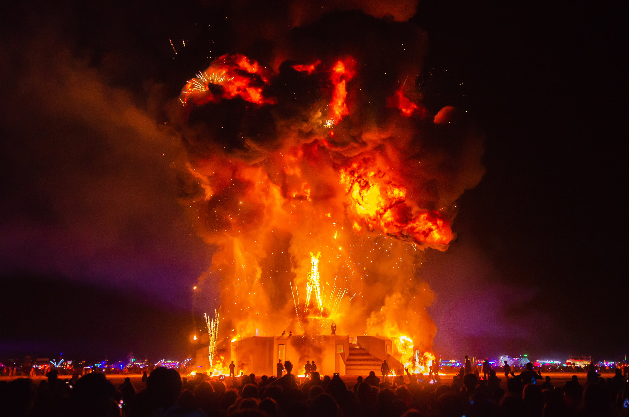 Burning Man 2018 - The Man Burns