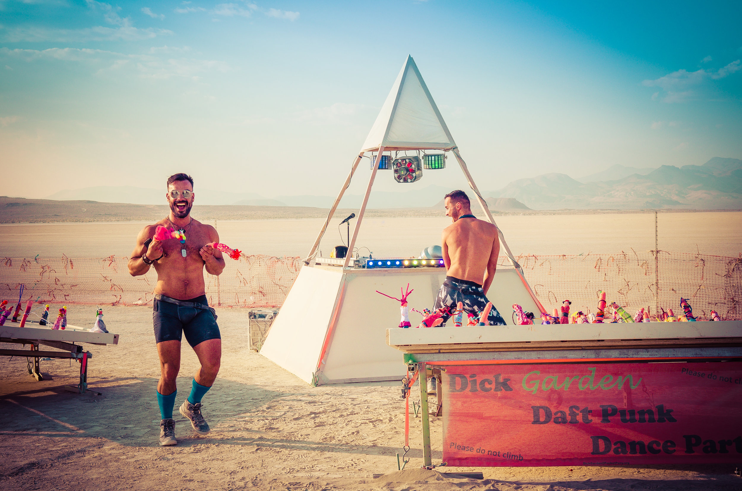 Burning Man 2018 - Daft Punk Dick Garden