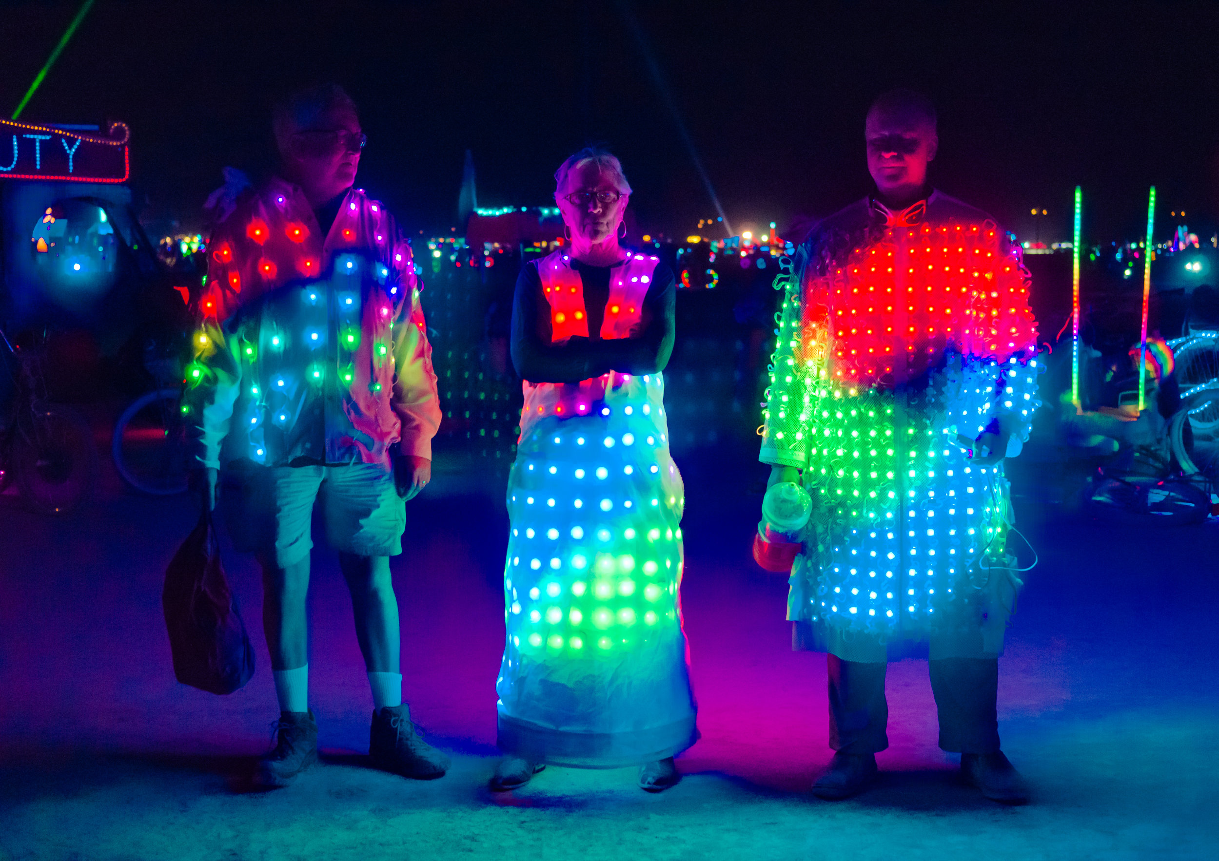 Burning Man 2018 - Colourful Burners