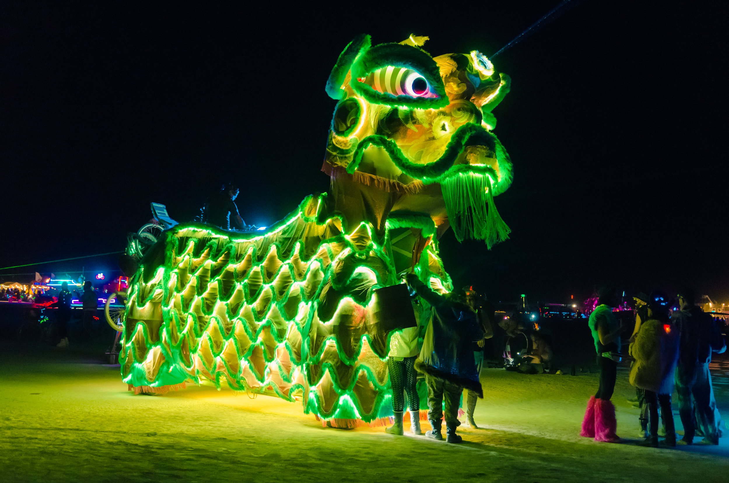 Burning Man 2018 - Green Dragon