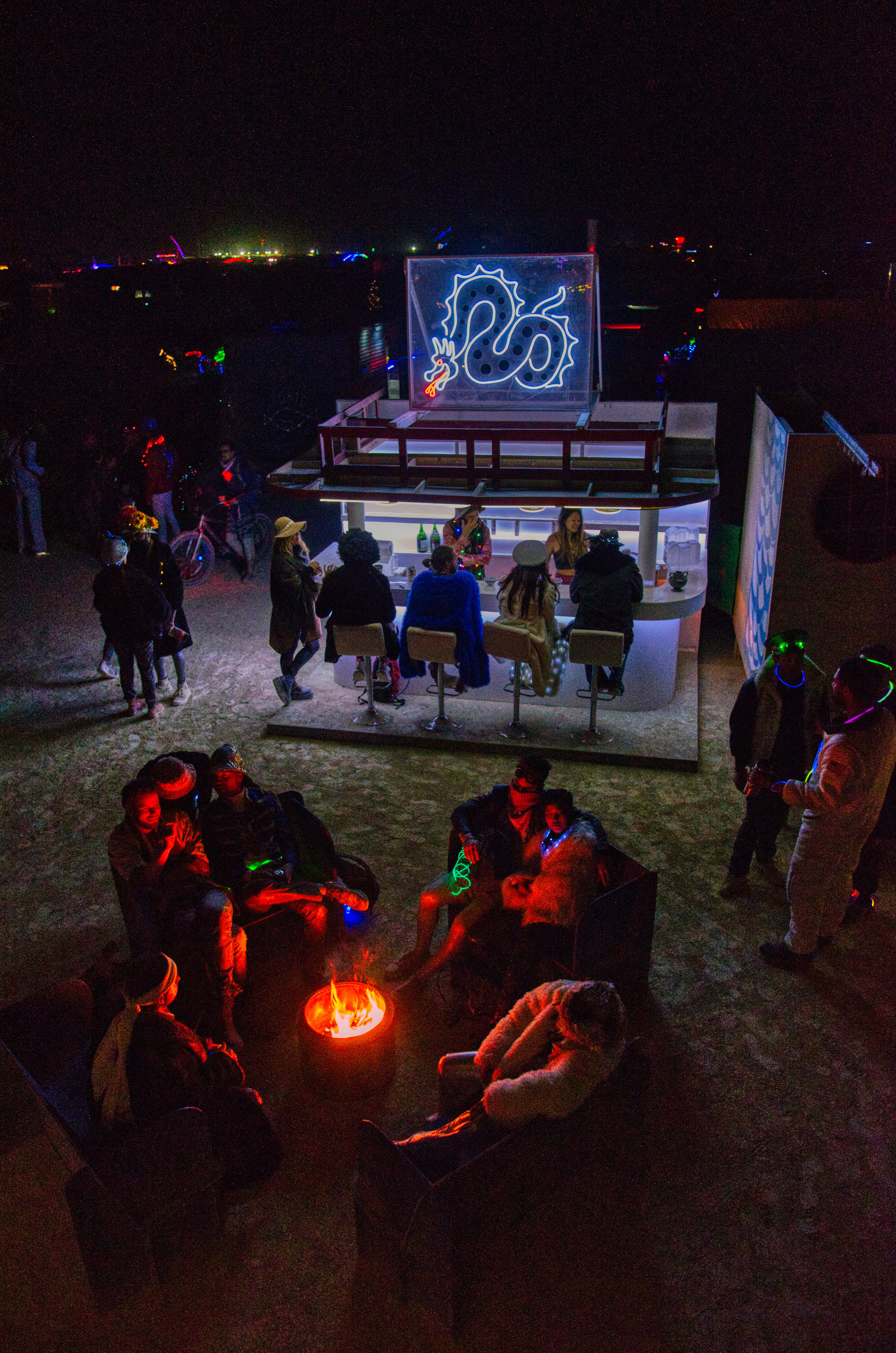 Burning Man 2018 - White Dragon Bar