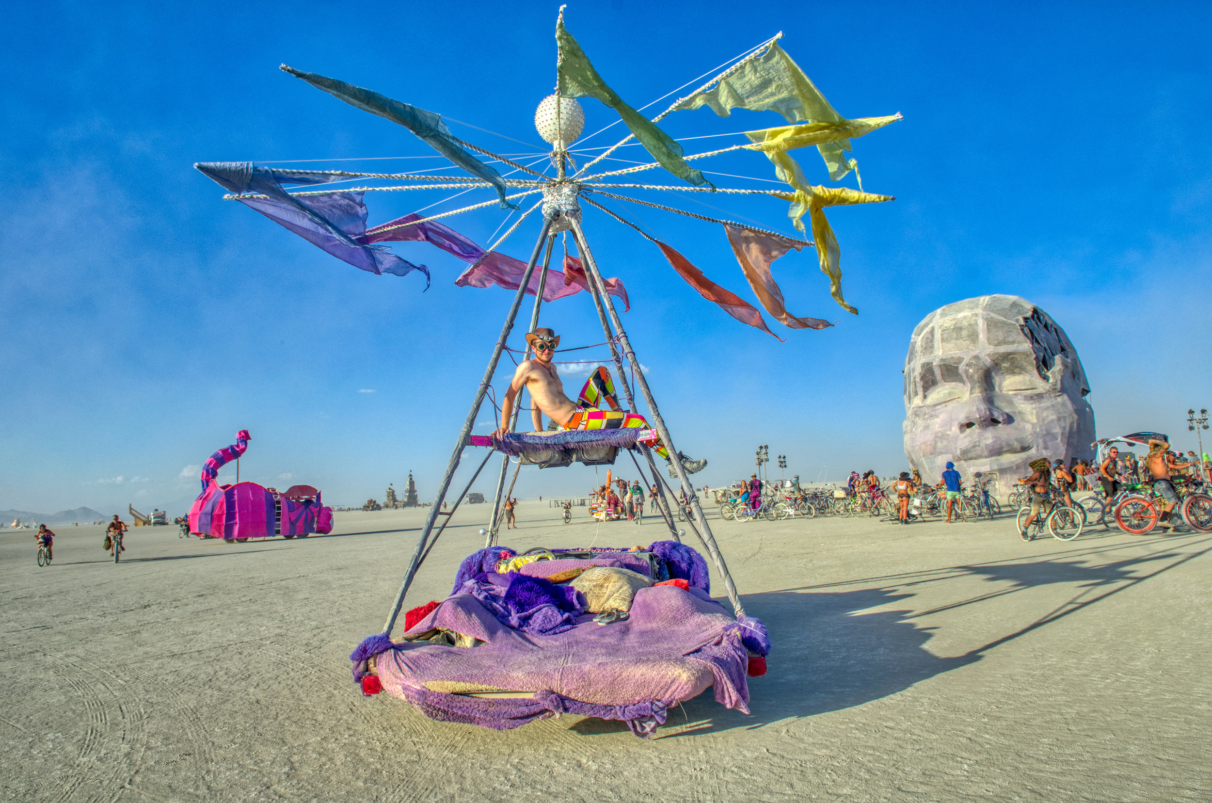 Burning Man 2019 - Head Maze with Art Car