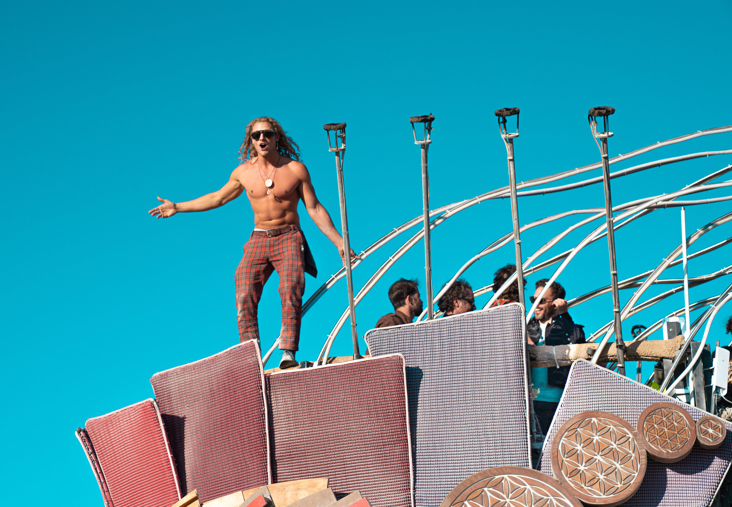 Burning Man 2019 - Mayan Warrior Man