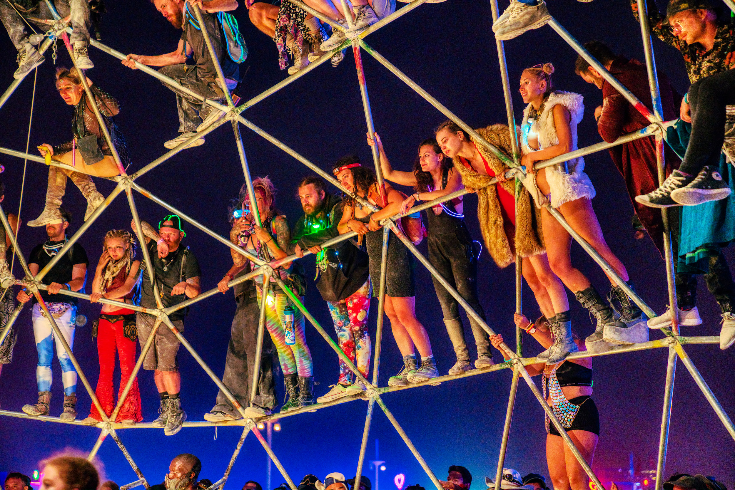 Burning Man 2019 - Thunderdome Spectators